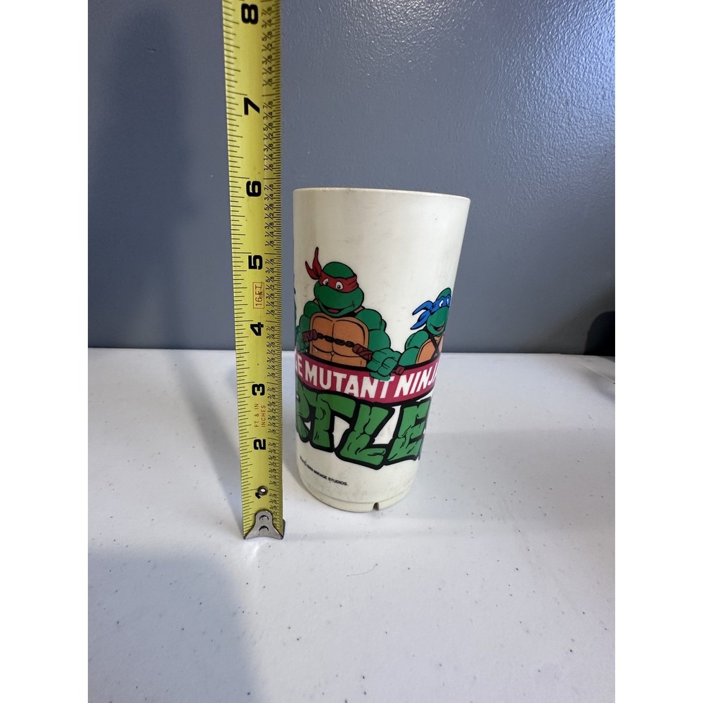 Vintage Mirage Teenage Mutant Ninja Turtles TMNT Plastic Cup Made In USA 1989